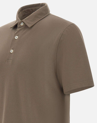Polo in modal e cotone DK87111 MORO DIKTAT 