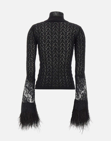 Maglia  in lana e mohair 4M170A N0990 BLUMARINE 