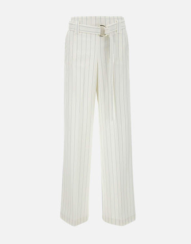 Pantaloni gessati a vita alta CA5236T1969 MM26E LIU-JO 