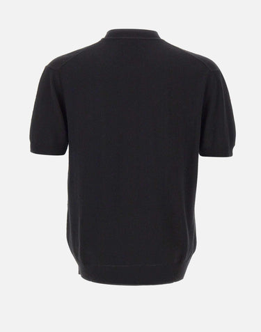 Maglia in seta a maniche corte A023F600 9000 PAOLO PECORA