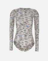 Body con stampa logo S52NA0078 M20183001S MM6 MAISON MARGIELA 