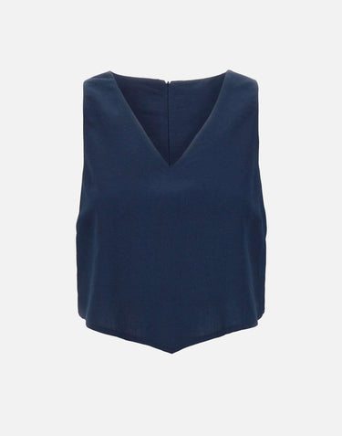 Top in lino e viscosa RPJCO018 3003 KAOS 
