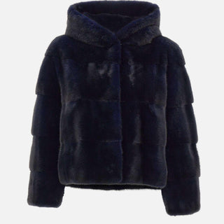 Pelliccia GIACCHINAVISONE BLU FRAME 