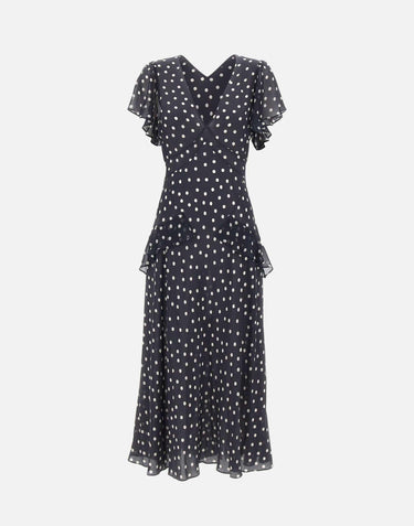 Abito in seta "Evie" 0100000922506493 NAVY RIXO 