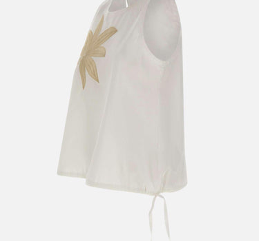 Top con palma ricamata SP5NT043 1004 KAOS 