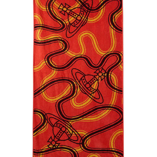 "Beach Towel" in cotone 8101000L W01G0H401 VIVIENNE WESTWOOD 