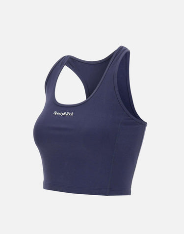 Canotta sportiva con logo Serif TO02366300BL106 DKNAVY SPORTY & RICH