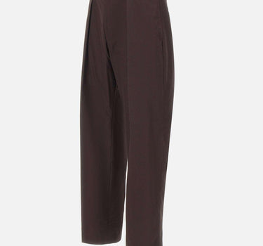 Pantaloni con pince in cotone 50563825 210 BOSS 