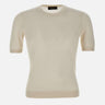 Maglia in seta a maniche corte 43112 23503005 GRAN SASSO 