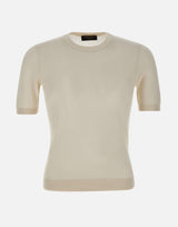 Maglia in seta a maniche corte 43112 23503005 GRAN SASSO 
