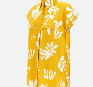 Camicia "Addotto" in lino e viscosa 2513111142200 003 MARELLA 