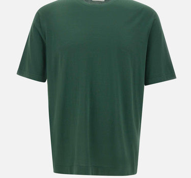 T-shirt girocollo in cotone DK17038 VERDE DIKTAT 
