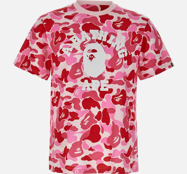 T-shirt "College ABC Camo" 001CSM301011M PINK BAPE 
