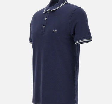 Polo in piquet di cotone stretch NPMB250140STDW U806 FAY 