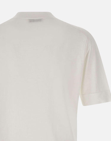 T-shirt in crêpe di cotone TS0MCOV CR14R001 FILIPPO DE LAURENTIIS 