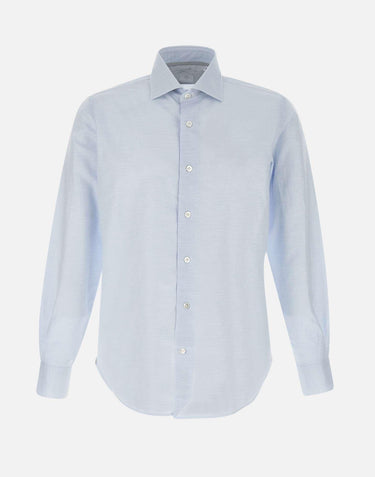 Camicia in cotone e lino K75CAMH03 TES0I35308N ELEVENTY 