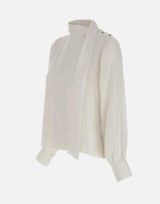 Blusa con sciarpa MF5281T4241 10701 LIU-JO 