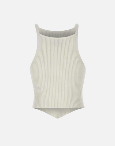 "Signature point rib knit" VESMTO042FI0001 0001 COURREGES 