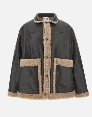 Giacca in pelle d'agnello SH0AM0063 M07010961 MM6 MAISON MARGIELA 
