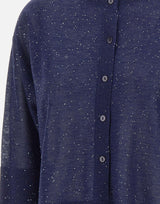 Maglia con bottoni e micro paillettes 390261 809 KANGRA 