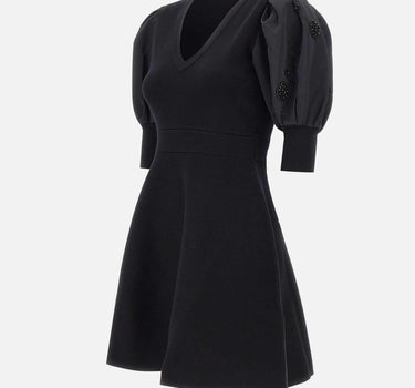 Abito in maglia con maniche a palloncino MF5446MA96E 22222 LIU-JO 