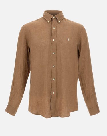 Camicia in lino 710966294 505 POLO RALPH LAUREN 