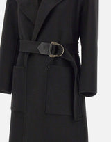 Cappotto in lana con cintura CF5283T4627 22222 LIU-JO 