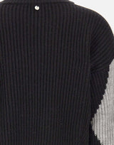 Maglione in lana con intarsi CF5400MA65N C3798 LIU-JO 