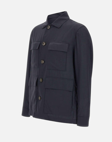 Giacca in lana con tasche S10MUC976 30589 MONTECORE 