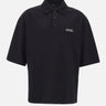 Polo over con logo ricamato AM326JR018 0002 AMIRI 