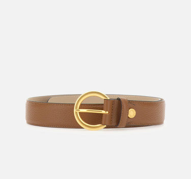 Cintura in pelle con fibbia tonda CNK00958 GRNNOCE GIANNI CHIARINI 