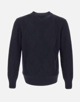 Maglia in lana con texture a rombi 411301 041 KANGRA 