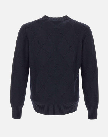 Maglia in lana con texture a rombi 411301 041 KANGRA 