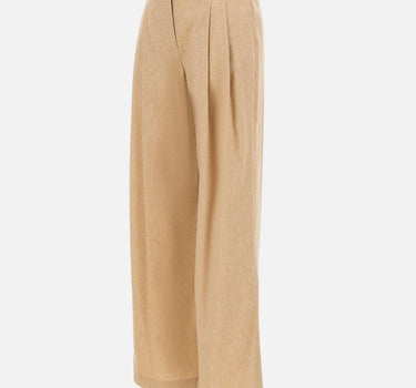 Pantaloni palazzo in misto lino e lana M85PANH06 TES0M047173 ELEVENTY 