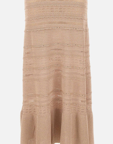 Abito lungo in maglia traforata CA6241MA06S A4389 LIU-JO 