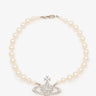 "Mini Bas Relief Pearl Choker" 63010106 02P104 VIVIENNE WESTWOOD 
