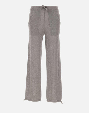 Pantaloni jogger in misto viscosa e lurex 197215 049 KANGRA 