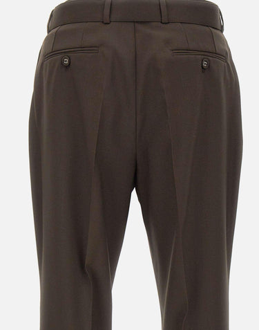 Pantaloni "Pierre" in lana W24MTLG468 COFFEE OFFICINE GENERALE 