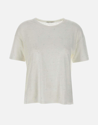 T-shirt in lino 198021 001 KANGRA 