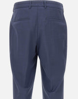 Pantaloni dal fit affusolato in lana vergine 50561986 466 BOSS 