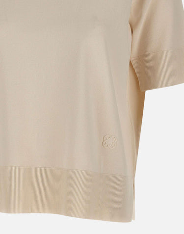 Maglia a maniche corte in misto viscosa M553Z000694N 002 ELENA MIRO'