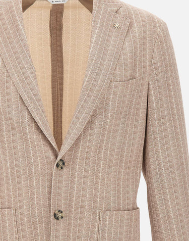 Blazer "Nuvola" riga in jersey misto cotone 4032G2728MC 26327126 MANUEL RITZ 