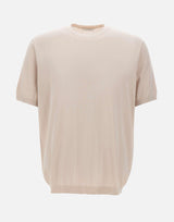 Maglia a maniche corte in misto seta e cotone 300421 060 KANGRA 
