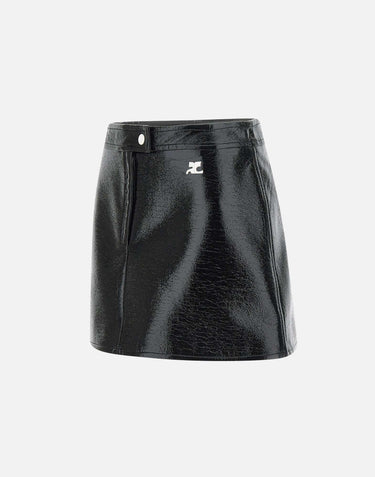 Minigonna in vinile "Reedition" <BR/> PERCJU001VY0014 9999 COURREGES 