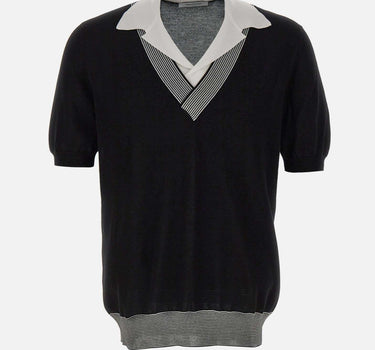 Polo con scollo a V 57145 20652099 GRAN SASSO 