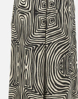Pantaloni in viscosa a fantasia P194P200490N 001 ELENA MIRO' 