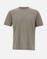 T-shirt in misto cotone e nylon DK17911 TORTORA DIKTAT 