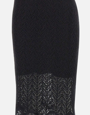 Gonna in maglia 4G075A N0990 BLUMARINE 