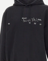 Felpa "Fulgens Hoodie" M08081 BLK01 HELIOT EMIL 