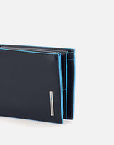 Portafoglio "Blue Square" in pelle PU1392B2R BLU2 PIQUADRO 